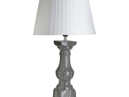 Φωτιστικό Επιτραπέζιο 3-15-711-0086 Φ35cm 65cm White-Silver Inart