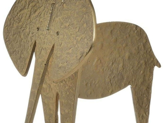 Διακοσμητικός Ελέφαντας 3-70-579-0108 21x25x20cm Gold Inart Μέταλλο