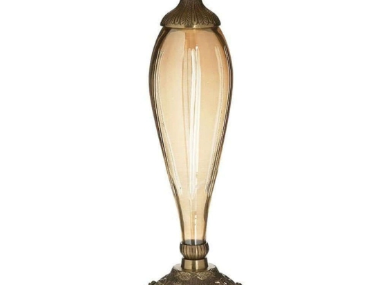 Κηροπήγιο 3-70-124-0034 15x15x36cm Gold-Honey Inart Μέταλλο,Γυαλί