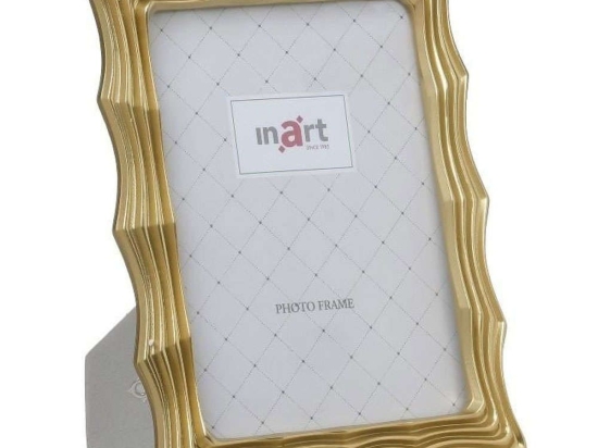 Κορνίζα 3-30-167-0046 10x15cm Gold Inart Πολυρεσίνη