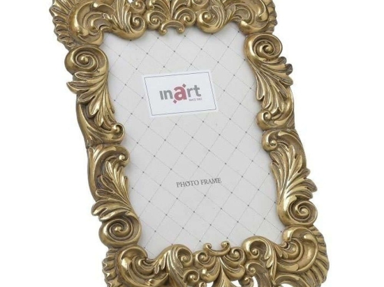 Κορνίζα 3-30-167-0026 10x15cm Gold Inart Πολυρεσίνη