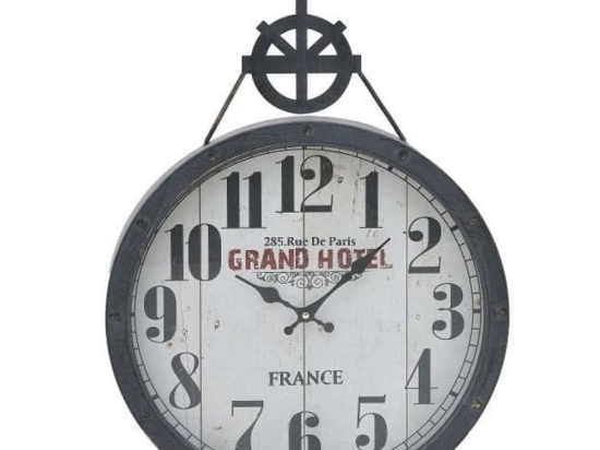 Ρολόι Τοίχου 3-20-773-0360 40x7x62cm Multi Inart Μέταλλο