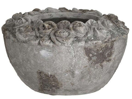 Διακοσμητικό Μπωλ 3-70-507-0363 Φ20x12cm Grey Inart Τσιμέντο