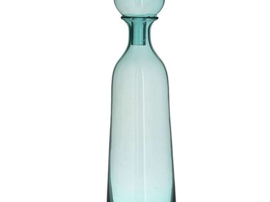 Διακοσμητική Καράφα 3-70-621-0066 Φ13x45cm Green Inart Γυαλί