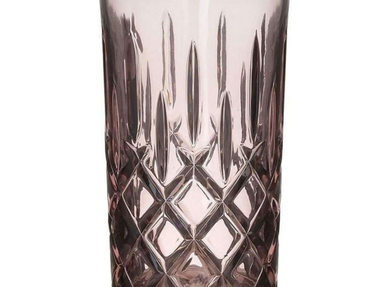 Ποτήρια Νερού (Σετ 6Τμχ) 3-60-621-0063 Φ7,5x13,5cm Pink Inart Γυαλί
