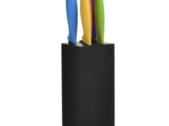 Μαχαίρια Σε Βάση (Σετ 5Τμχ) 6-60-373-0032 8x8x34cm Multi Click Ανοξείδωτο Ατσάλι