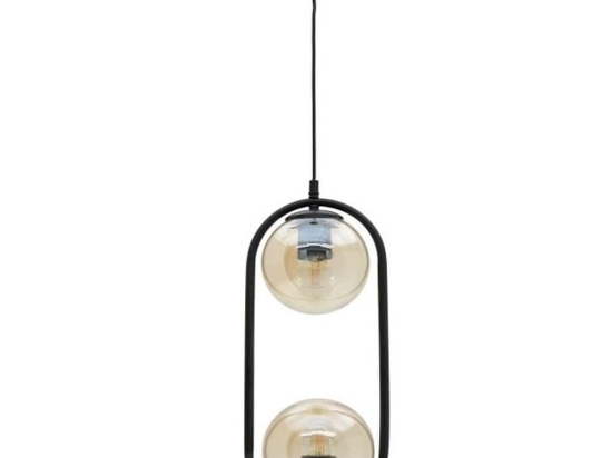 Φωτιστικό Οροφής 6-10-678-0032 Φ19x50cm 2xE27 20W Black Click