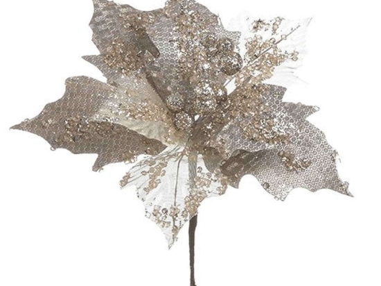 Κλαδί-Λουλούδι 2-85-084-0251 Φ24cm Gold Inart
