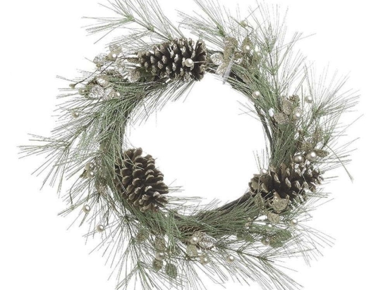 Στεφάνι 2-85-397-0012 Φ50cm Green-Brown Inart