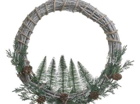 Στεφάνι 2-85-397-0037 Φ38cm Green-Natural Inart
