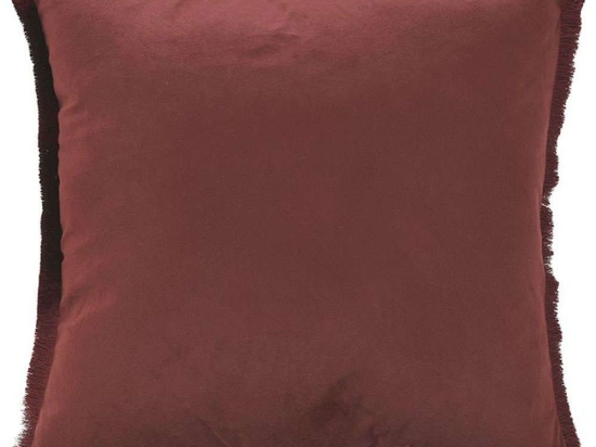 Μαξιλάρι Διακοσμητικό (Με Γέμιση) 3-40-054-0038 Bordo Inart 45X45 45x45cm Ύφασμα
