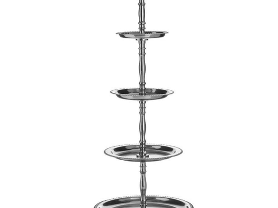 Ορντεβιέρα 4 Θέσεων 3-70-803-0107 Φ30x67cm Silver Inart Μέταλλο