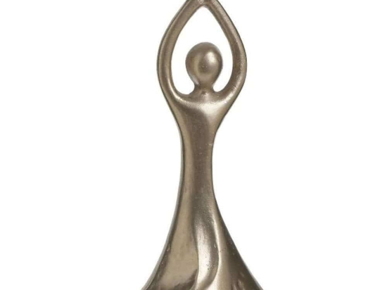 Κηροπήγιο 3-70-871-0123 Φ10x25cm Champagne Inart Μέταλλο