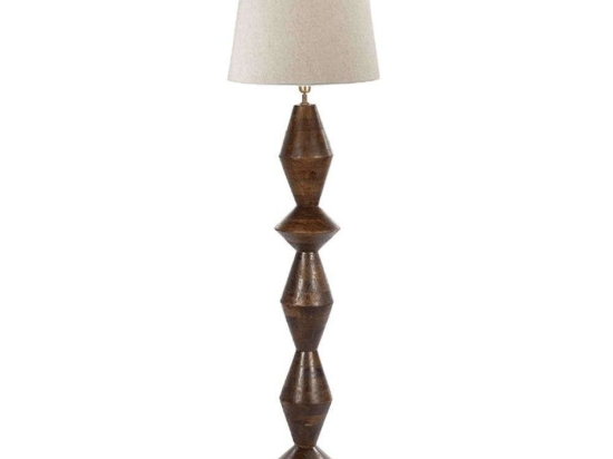 Φωτιστικό Δαπέδου 3-15-756-0010 28x28x128cm Cream-Brown Inart