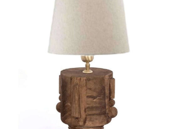 Φωτιστικό Επιτραπέζιο 3-15-756-0008 21x19x21cm Cream-Brown Inart