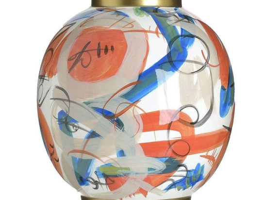 Βάζο 3-70-046-0052 Φ27x30cm Multi Inart Κεραμικό
