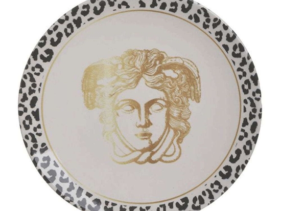 Πιάτο Γλυκού Μέδουσα (Σετ 6Τμχ) 3-60-022-0032 Φ20cm Multi Inart Κεραμικό