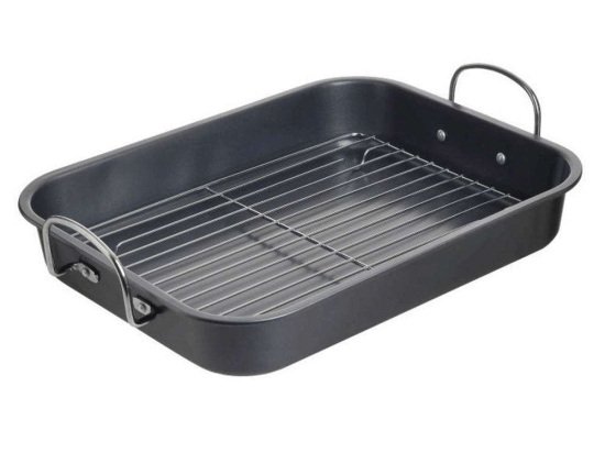 Ταψί Με Σχάρα 6-60-560-0177 39x30x8cm Grey Click Αλουμίνιο