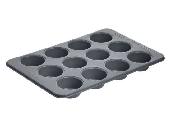 Φόρμα Muffins Αντικολλητικό 6-60-560-0178 37x25x3cm Grey Click Αλουμίνιο