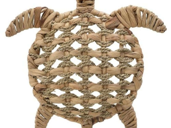 Διακοσμητική Χελώνα 3-70-717-0014 33x31x6cm Natural Inart Ψάθα