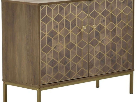 Μπουφές 6-50-020-0012 99x39x76cm Brown-Gold