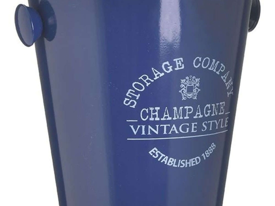 Σαμπανιέρα 6-60-694-0007 Φ21x21cm Blue-White Click Μέταλλο