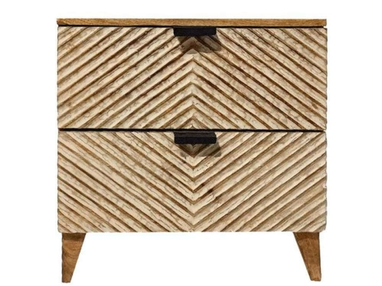 Κομοδίνο 3-50-245-0014 50x33x50cm Natural Inart