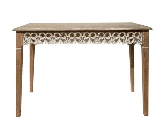 Κονσόλα 3-50-245-0019 128x40x77cm White-Natural Inart