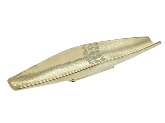 Διακοσμητική Πιατέλα 3-70-278-0055 50x14x5cm Gold Inart Κεραμικό