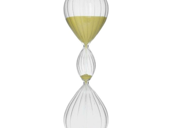 Κλεψύδρα Γυάλινη 3-70-151-0683 11x31 Clear-Yellow Inart Γυαλί