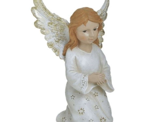 Άγγελος 2-70-547-0191 15x11x24cm White-Gold Inart
