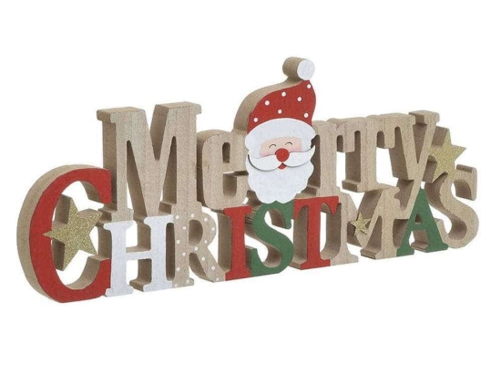 Διακοσμητικό Επιτραπέζιο Merry Christmas 2-70-540-0180 40x2x17cm Multi Inart