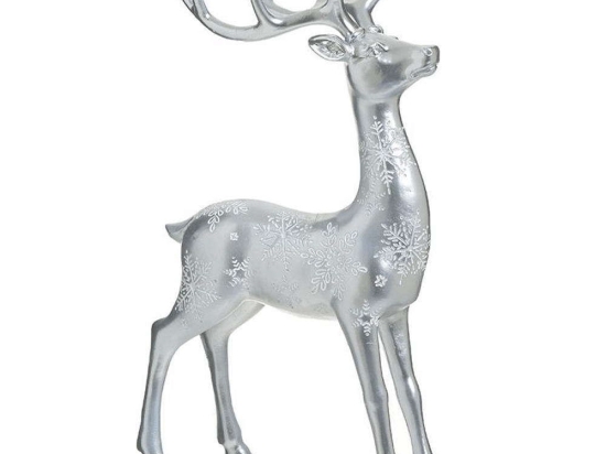 Διακοσμητικός Τάρανδος 2-70-944-0049 22x11x39cm Silver Inart