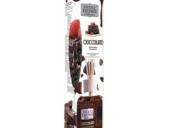 Αρωματικό Χώρου Με Στικς 100ml Cioccolato 102044 100ml Sweet Home Collection