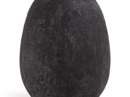 Βάζο Siso Nic 0630059 24x24x36cm Black Soulworks Κεραμικό