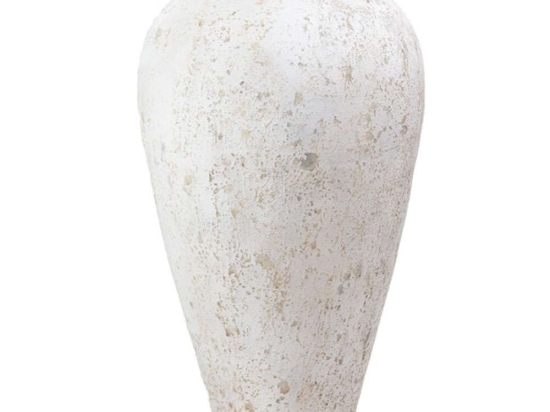 Βάζο Zam Pit 0630061 48x48x100cm White Soulworks Τσιμέντο