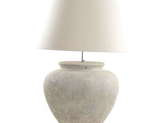 Φωτιστικό Επιτραπέζιο Zimp 0630002 (60x60x50cm) Cream GRC Soulworks Τσιμέντο