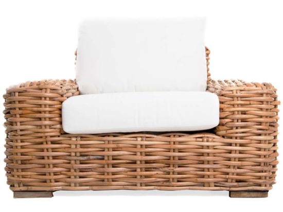 Πολυθρόνα Cirebon 100052 80x115x70cm Με Μαξιλάρια Natural-White Soulworks