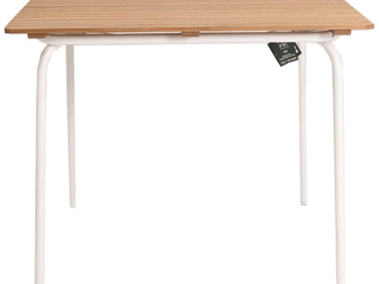 Τραπέζι Tucana 130087 91x91x75cm Natural-White Soulworks