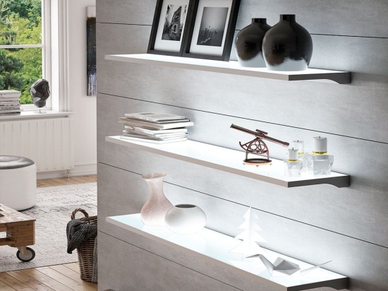 Ράφι Φωτιζόμενο Led ΤΕΟslim 200-188S0900NS 90x23cm 2,1-4,4cm 9,98w 4000K Clear