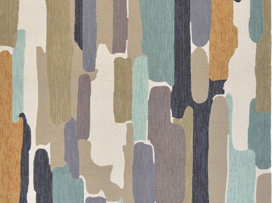 Χαλί Trattino Sea 444804 Ciel-Brown Harlequin 200X280cm
