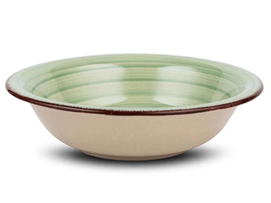 Πιάτο Βαθύ Lines 10-099-203 Φ22cm Green Nava Κεραμικό