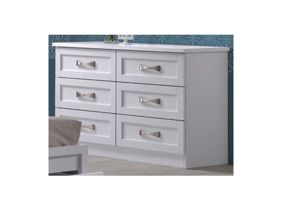 Συρταριέρα Life White EM364,1 120X40X76 cm Μελαμίνη