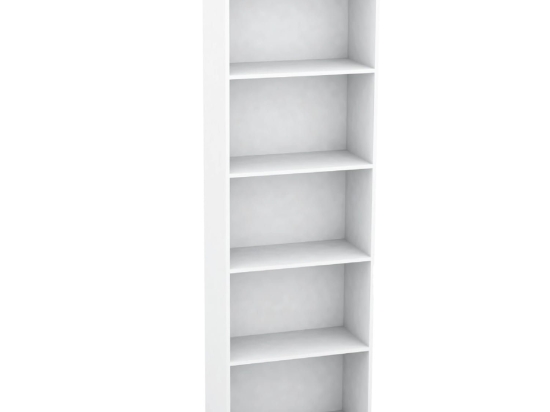 Βιβλιοθήκη Decon White ΕΜ347,2 60X30X186 cm