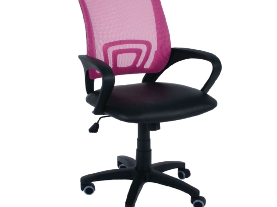 Καρέκλα Γραφείου BF2101 Pink-Black EO254.70 54x56x91/101 cm