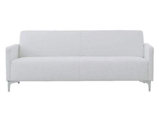 Καναπές Διθέσιος Style Ε948,21 112x71x72cm K/D PU White Τεχνόδερμα