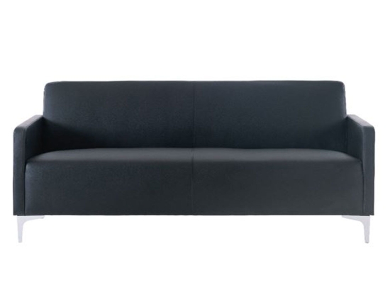 Καναπές Διθέσιος Style Ε948,22 112x71x72cm K/D PU Black Τεχνόδερμα