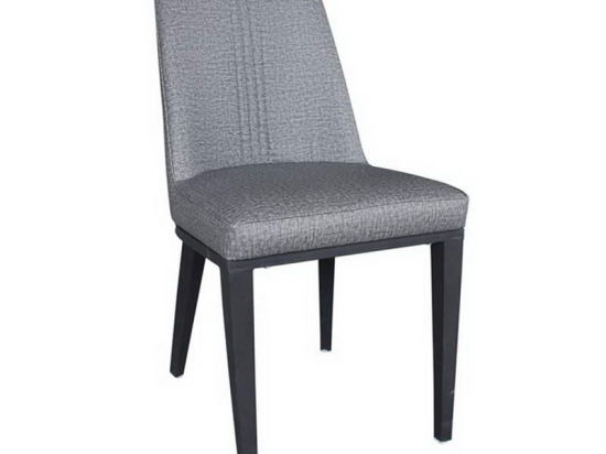 Καρέκλα Caster ΕΜ157,1 45x60x89cm Black Anthracite Σετ 6τμχ Μέταλλο,Τεχνόδερμα