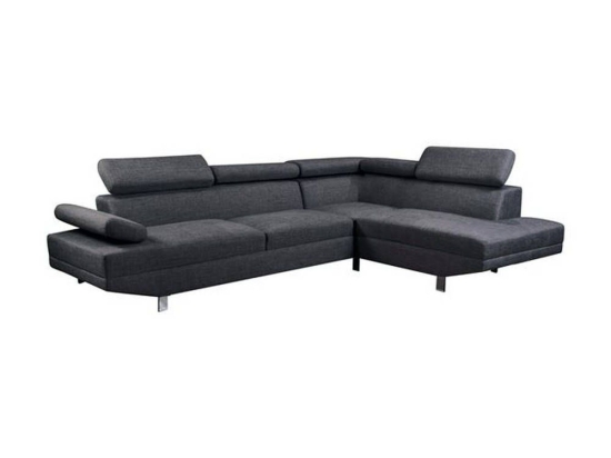 Καναπές Δεξιά Γωνία Sector Ε989,3R 268x196x79/H.84cm Anthracite Ύφασμα
