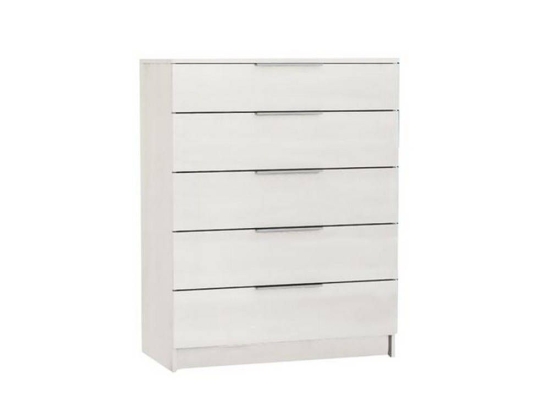 Συρταριέρα Drawer White Ε758,3 80x40x105cm Μελαμίνη